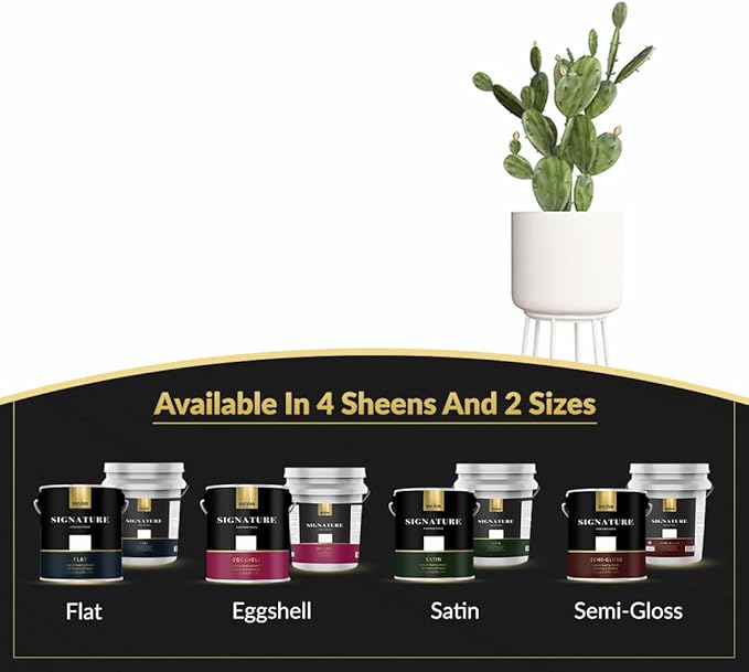 EVOLVE Signature Paint & Primer: Luxury Paint & Primer for Indoor & Outdoor Surfaces, Minimal Odor, Eggshell Sheen (Vintage White, 5 Gallon)