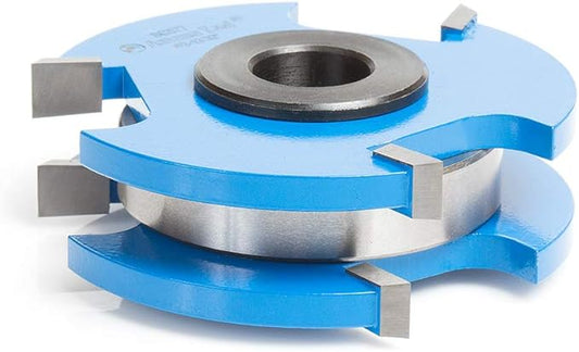 Amana Tool 3-Wing Tongue and Groove Reversible Stile and Rail Shaper Cutter, SC577, 2-13/32 x 3/4 x 1/2 and 3/4 Bore for 3/4 Inch Material