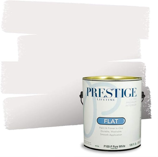 PRESTIGE Interior Paint and Primer in One, Prim and Proper, Flat, 1 Gallon