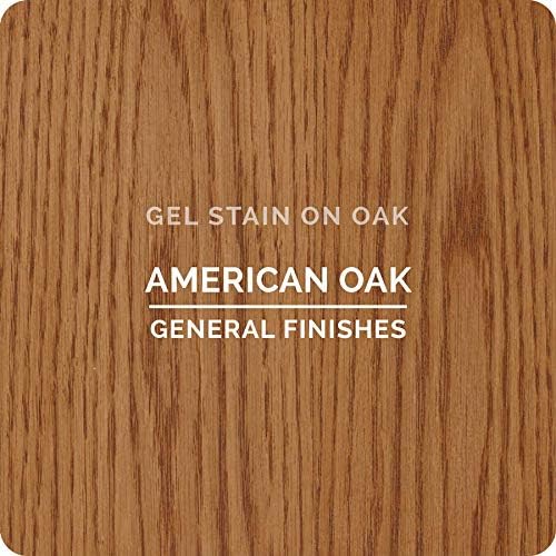 General Finishes Oil Base Gel Stain, 1/2 Pint, American Oak