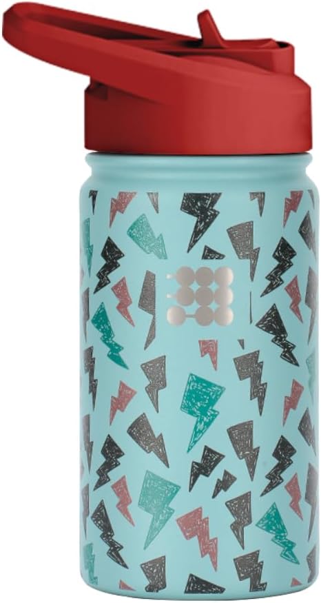 Cubitt Kids Water Bottle 14 oz with Straw Lid, Insulated Stainless Steel, Double Walled Tumbler Travel Cup, Thermo Mug, Leak Proof, Cold for up to 24 hours, Hot for up to 12 hours