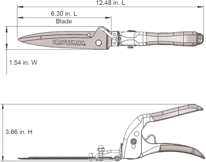 CRAFTSMAN 4-Piece Pruning Tools Set with Bypass Pruner, Bypass Lopper, Wavy Blade Hedge Shears & Swivel Blade Grass Shears