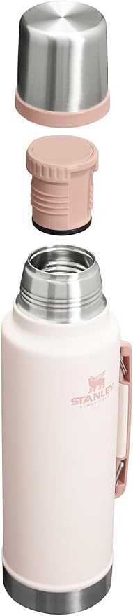 Stanley Classic Vacuum Insulated Wide Mouth Bottle -BPA-Free 18/8 Stainless Steel Thermos for Cold & Hot Beverages