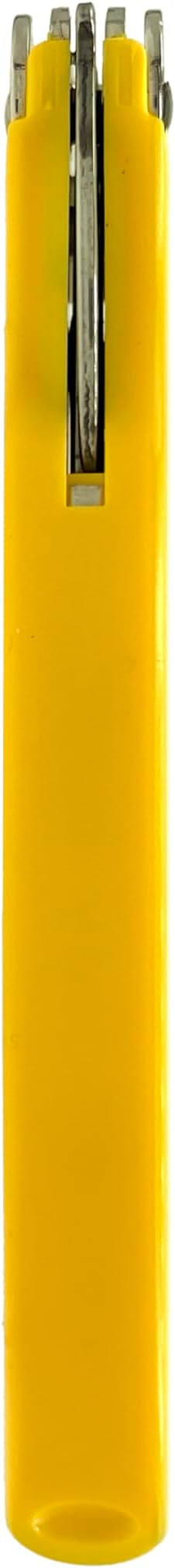 Franmara Soft-Touch Murano Two-Step Waiter Corkscrew with Nonstick Spiral (Yellow)