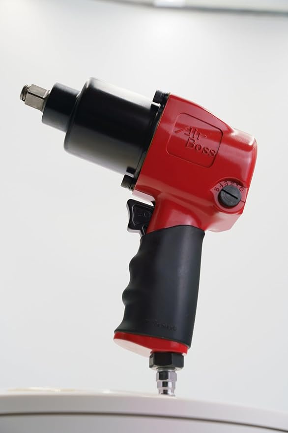Airboss AB-162 1/2'' High-Performance Air Impact Wrench Maximum Torque Impressive 650 ft-lb for Heavy-Duty Automotive and Industrial Applications Weight 5.7 lbs ensuring ease of use