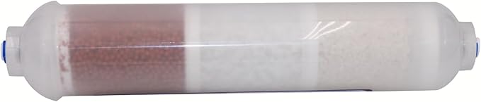 PureT IL-10SC-AK-EZ14, Remineralization Alkaline Water Filter - 2" X 10" Alka Plus Water Filter for RO Systems - Raises PH and adds Vital Minerals, Easy 1/4" EZ Connect System