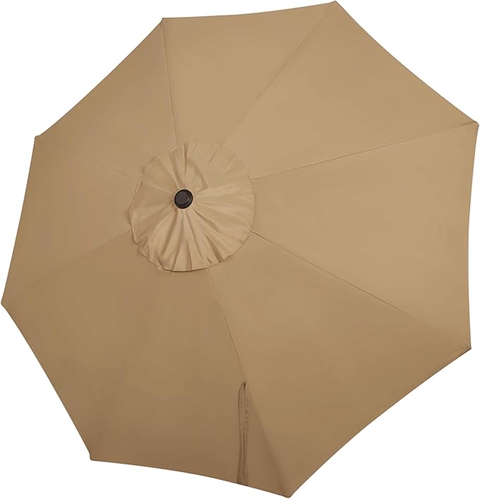 Blissun 9ft Patio Umbrella Replacement Canopy, Market Umbrella Top, Outdoor Table Umbrella Canopy for 8 Ribs, Canopy Only