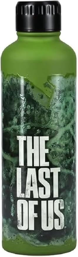 Paladone The Last of Us Official Licensed Movie Icon Glow in the Dark Water Bottle, Gamer Decor and Gift, Neon Green Desk Accessory for All Ages, Drinkware for Gaming Fans