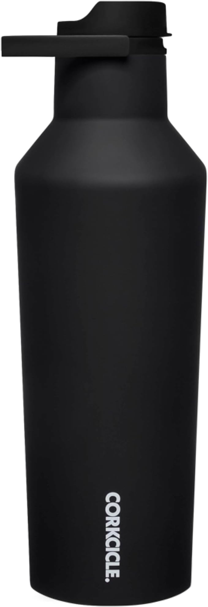 Corkcicle Sport Canteen Insulated Tumbler, Black, 32 oz – Reusable Water Bottle Keeps Beverages Cold for 25 Hours & Hot 12 Hours – Cupholder Friendly Tumbler with Screw-On Cap