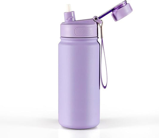 25 oz gym water bottle with straw, leak proof - men's/women's sports metal water bottle - double vacuum insulated stainless steel water bottle for gym, outdoors or traveling