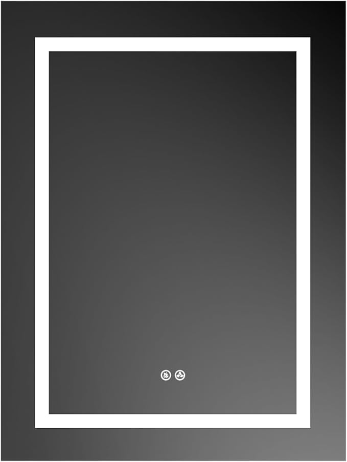 Blossom LED Mirror Medicine Cabinet with Lights, 24x32 Inch | Left Hinge LED Medicine Cabinet Mirror for Bathroom | Recessed or Surface with Defogger, 3 Color Dimmer | Makeup Mirror