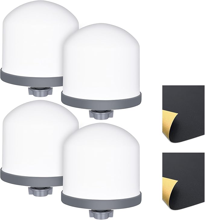 Ceramic Dome Water Filter Replacement 0.2 to 0.5 micron for Countertop Water Filter System 4PACK