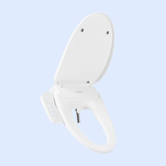 TUSHY Cloud Electronic Bidet Heated Toilet Seat (Warm Water, Air Dryer, Soft Close Lid and Seat & Night Light), Elongated