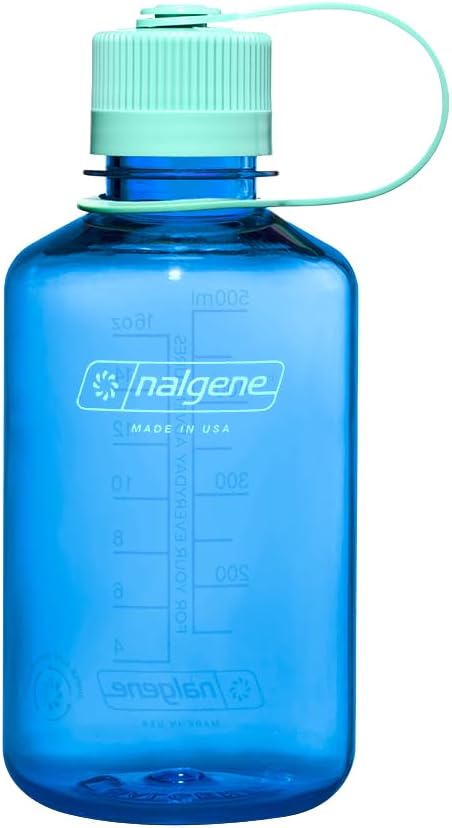 Nalgene Sustain Tritan BPA-Free Water Bottle Made with Material Derived from 50% Plastic Waste, 16 OZ, Narrow Mouth