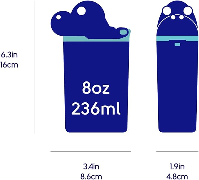 Reusable Water Bottle | Officially Licensed NCAA Sports Bottle |BPA Free | Dishwasher Safe | University of Georgia | Bulldog Uga Mascot Officially Licensed NCAA - 8oz