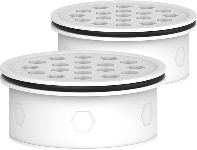 GLACIER FRESH Activated Carbon Pitcher Filter Replacement for LS Home and GF Pitcher, Reduces Chlorine Taste and Odor, Upgraded Filtration Materials, Improved the flow rate 1.6 times, 2 Packs