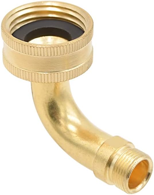 HYDRO MASTER Brass Dishwasher Inlet Elbow Solid Brass,3/8" OD Comp x 3/4" FNH.