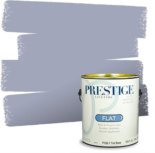 PRESTIGE Interior Paint and Primer in One, Cove Gray, Flat, 1 Gallon