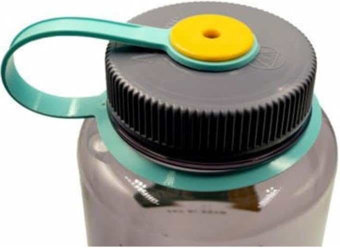 Nalgene Sustain Tritan BPA-Free Water Bottle Made with Material Derived from 50% Plastic Waste, 48 OZ, Wide Mouth, Aubergine