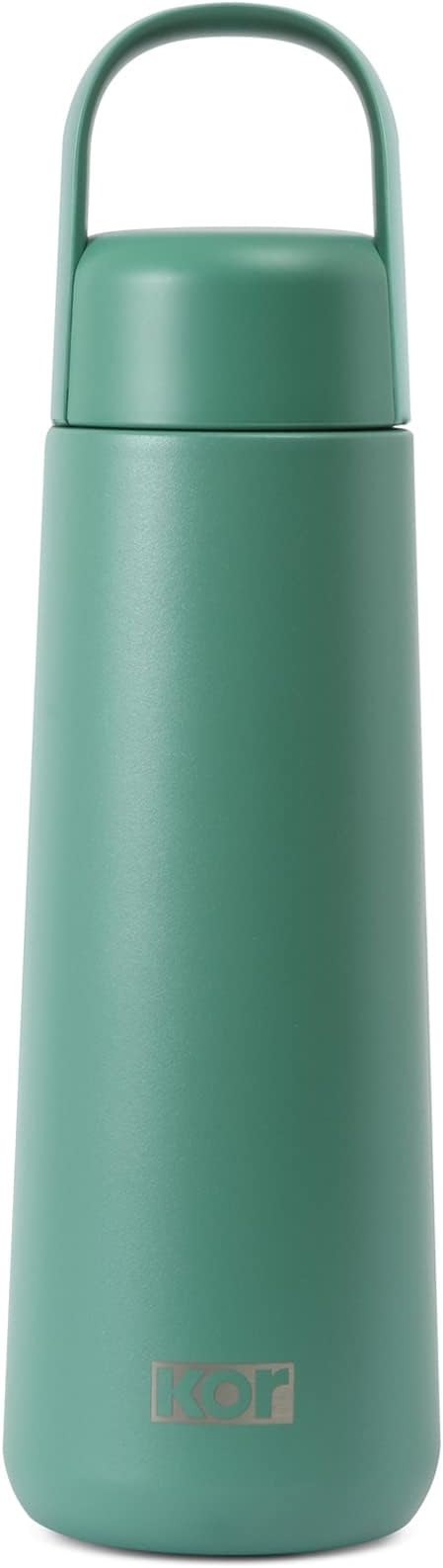 KOR Melrose 20oz Double Wall Insulated Water Bottle - Keeps Beverages Hot for 12hrs, Cold for 24hrs - Stainless Steel Design - Contoured Perfect Spout for Drinking