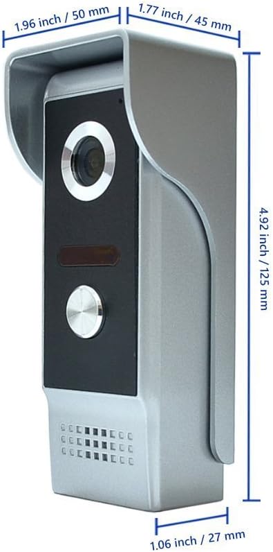 MENGQI-CONTROL 7'' LCD Video Door Phone Intercom Systems Via Password Open Door 600lbs Electronmagnetic Lock Access Control & Power Unit & ZL Bracket Full Kits