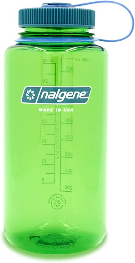 Nalgene Sustain Tritan BPA-Free Water Bottle Made with Material Derived from 50% Plastic Waste, 32 OZ, Wide Mouth