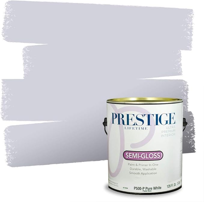 PRESTIGE Paints Interior Paint and Primer in One, 1 Gallon, Semi-Gloss, Harbor Mist