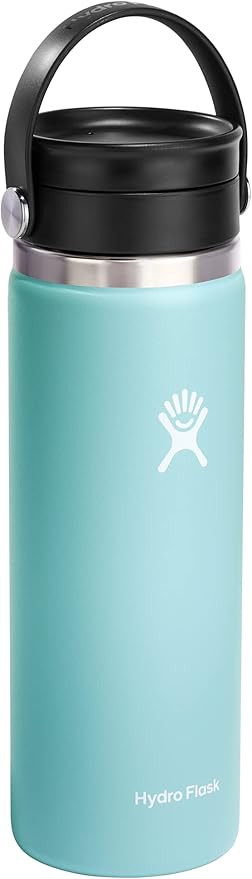 Hydro Flask Stainless Steel Wide Mouth Bottle with Flex Sip Lid and Double-Wall Vacuum Insulation for Coffee, Tea and Drinks