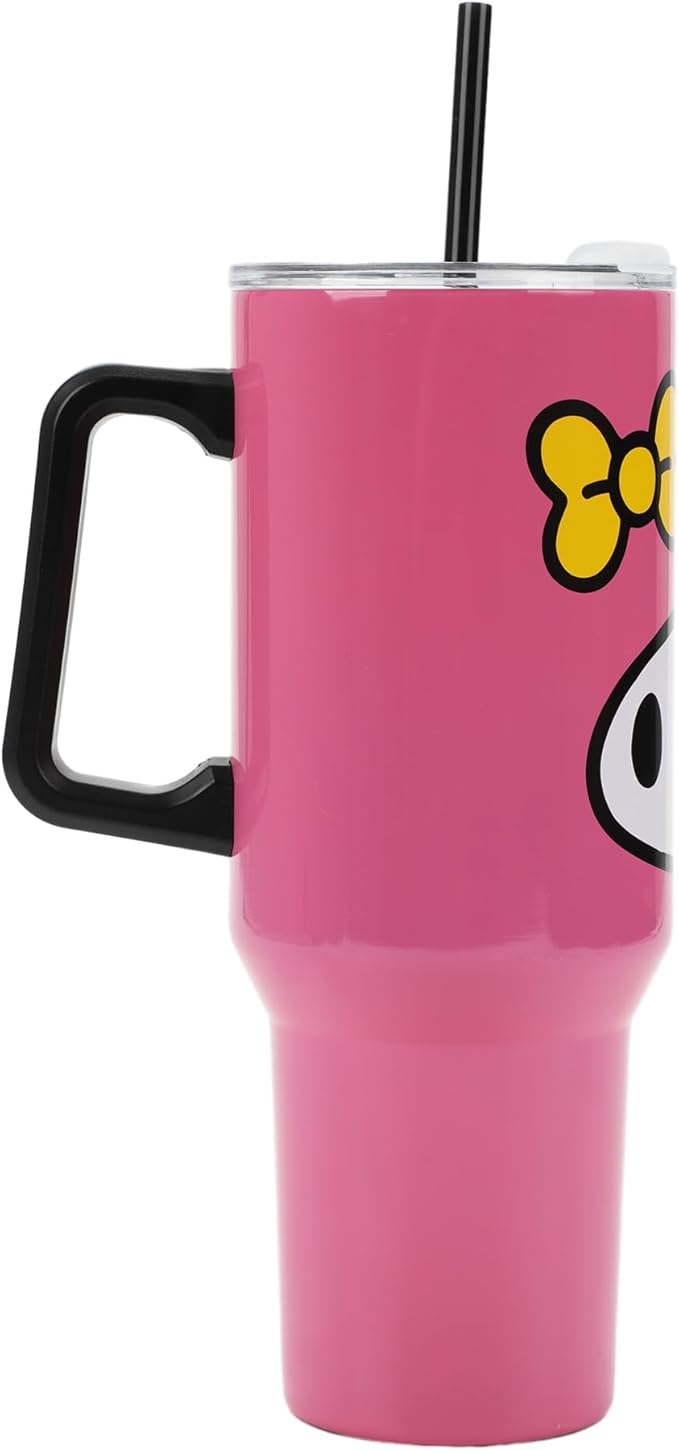 Bioworld My Melody 40 Oz Stainless Steel Tumbler with Handle