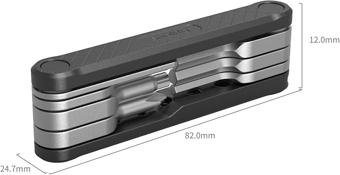 SMALLRIG Folding Tool Set with Screwdrivers and Hex Key Wrenches, Seven Functional Tools Included (Black) - 4681
