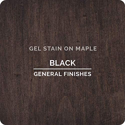 General Finishes Oil Base Gel Stain, 1/2 Pint, Black