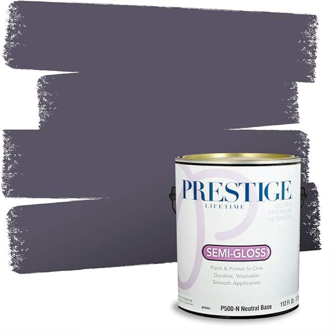 PRESTIGE Paints Interior Paint and Primer in One, 1 Gallon, Semi-Gloss, Arctic Shadow