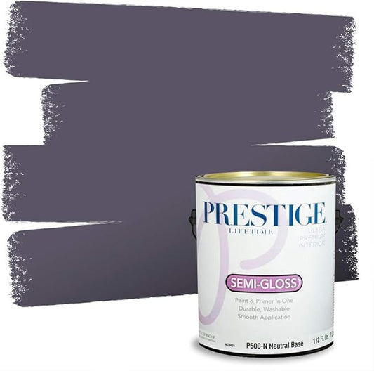 PRESTIGE Paints Interior Paint and Primer in One, 1 Gallon, Semi-Gloss, Arctic Shadow