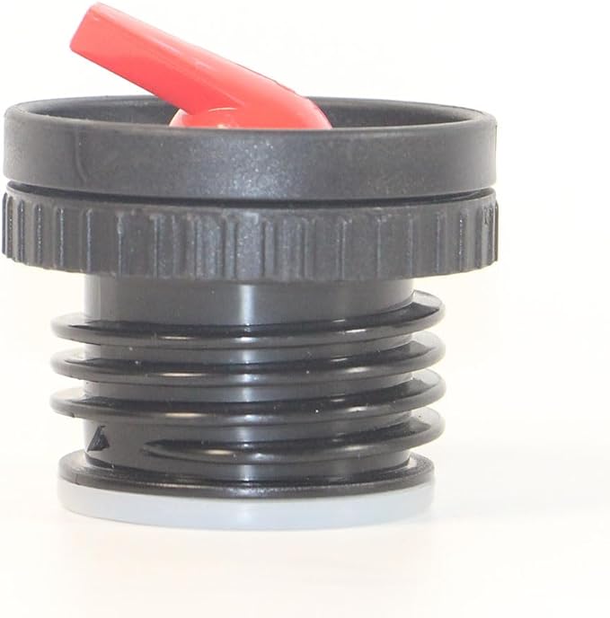 Thermos Yerta Pico de Mate Replacement Stopper for Stanley Classic Vacuum Insulated Wide Mouth Bottle (473ml/750ml/1.1QT, 1.5QT, 2QT) (Black-Red, Set of 1)