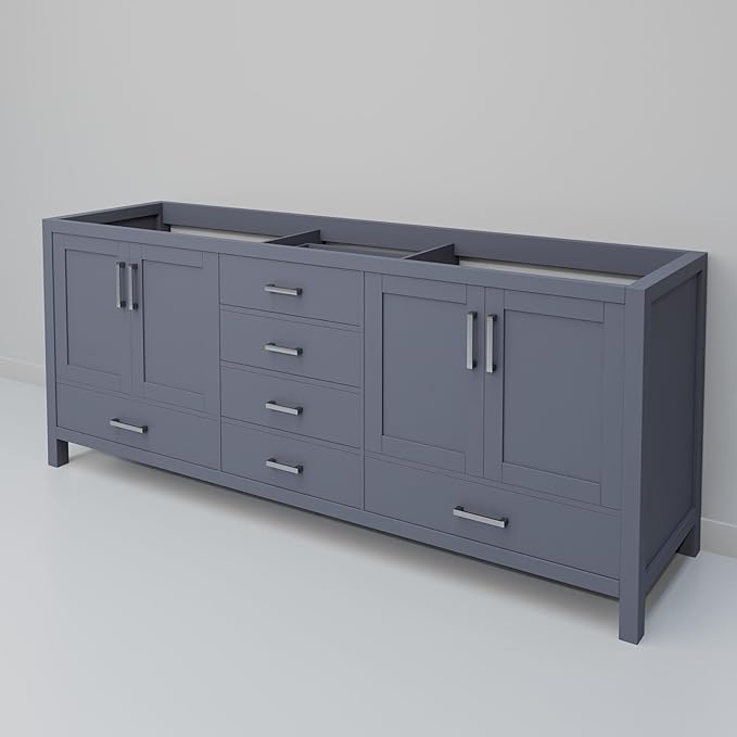 Big Sur 72 in. W X 22 in. D Dark Grey Double Bath Vanity Cabinet Without Countertop