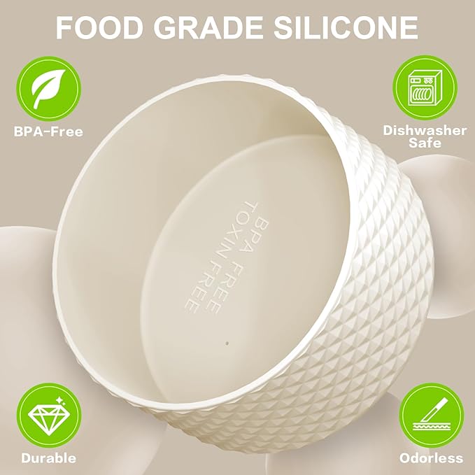 Silicone Boot for Owala Water Bottle 24 oz 32 oz 40 oz, Anti-Slip Protective Sleeve for FreeSip/Twist/Flip Stainless Steel Water Bottles Accessories