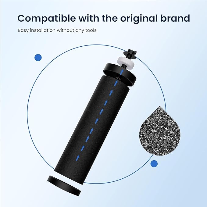 GLACIER FRESH Replacement for BB9-2 Black Purification Water Filter, Compatible with Berkey® BB9-2 Black Filters and Berkey® Gravity Water Filter System, 2 Pack