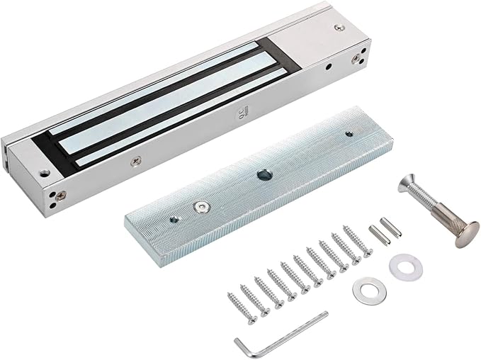 Door Access Control System RFID Keypad 600lb Electric Magnetic Door Lock Kit with Exit Button Doorbell Chime Remote Control