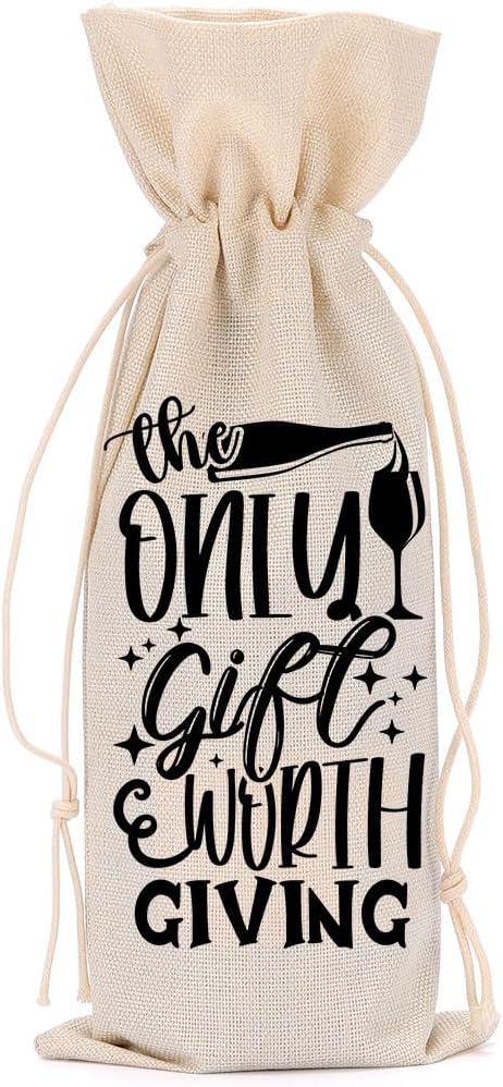 Funny Wine Quotes Wine Bag Wine Tasting Party Supplies for Wine Lovers Women Men Coworker Groom Friend Christmas Birthday Wedding Bachelorrette Party Wine Bags