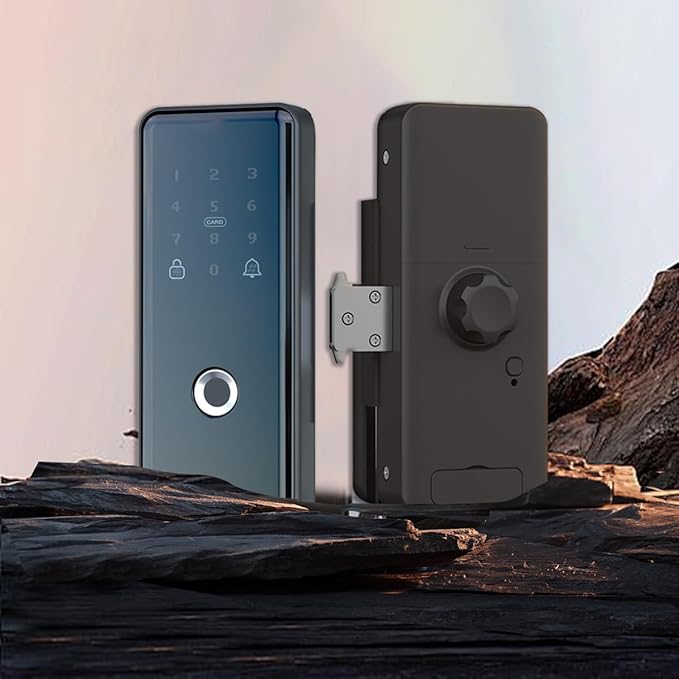 Door Locks with Keypads, Electronic Digital Deadbolt Smart Lock for Front Door,Fingerprint/APP/Password/Card/Key Five in One WiFi Lock for Home Hotel Apartment