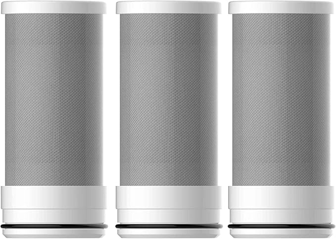 Waterdrop WD-FF-01A Replacement Filter, Faucet Water Filter, Replacement for WD-FC-01, WD-FC-02, WD-FC-06, Reduces Chlorine, Taste and Odor, Last Up to 9 Months (Pack of 3)