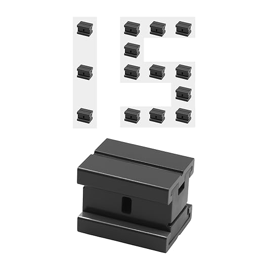 Lighting Extension Cord Splicer Electrical Wire Connector, 18/2 Gauge Cord SPT-1 Black for Indoor and Outdoor Yard Landscape Light Connector LED String Light Wire Extension Connector 15Pcs