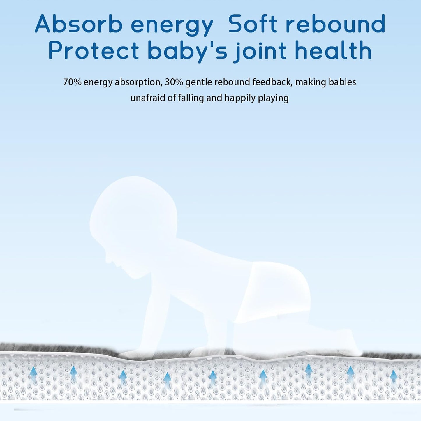 Baby Play Mat 1.2" Thick Memory Foam Nursery Rug Area Rug, 9’2” X 6’7” Yoga Mat Playmat Crawling Mat for Baby,Toddlers, Infants, Kids,Floor Mat Tatami Mat for Living Room with Non-Slip(Grey)