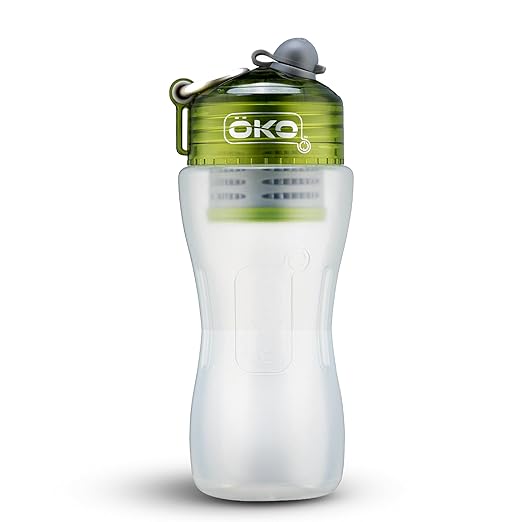 OKO NASA Electro-Absorption Filtration Technology Water Purification Unit, 500ML, Moss