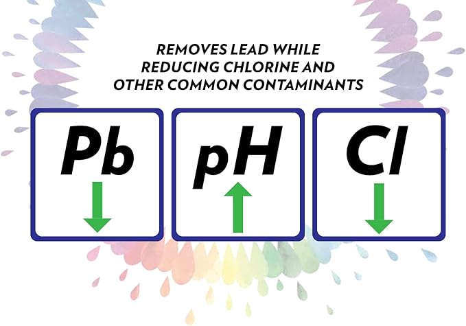 New Wave Enviro Alkaline Plus Water Filter Pitcher with Lead Removal, BPA Free Fridge Friendly Design, 64 Gallon Filter Life, 3.5 Liter Capacity with Integrated Handle, Blue