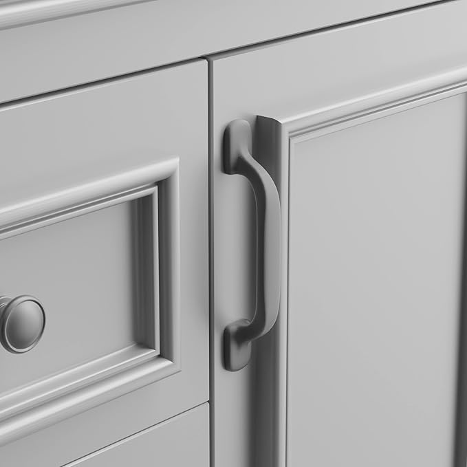 Merax 36” Bathroom Vanity with Sink, Freestanding Single Bathroom Sink Vanity Cabinet Set with 36” Countertop & Integrated Sink, 2 Doors & 2 Drawers (Sink Cabinet Only, Gray)