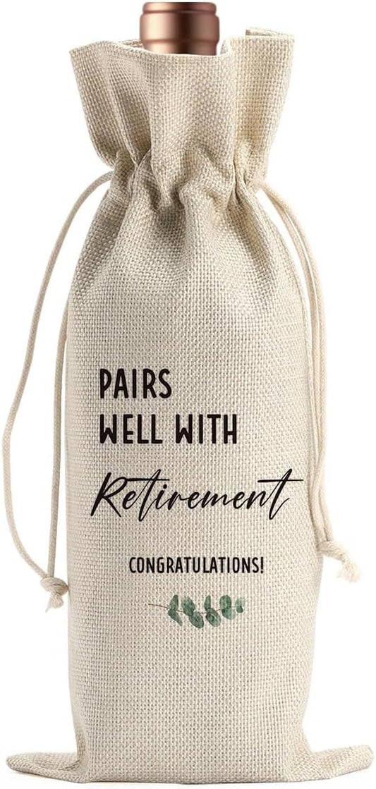 Farewell Gifts for Coworkers Moving Away Gifts for Friends Coworker Leaving Gifts for Women Retirement Gifts for Women Men New Beginnings Gifts for Women Men New Chapter Wine Bag