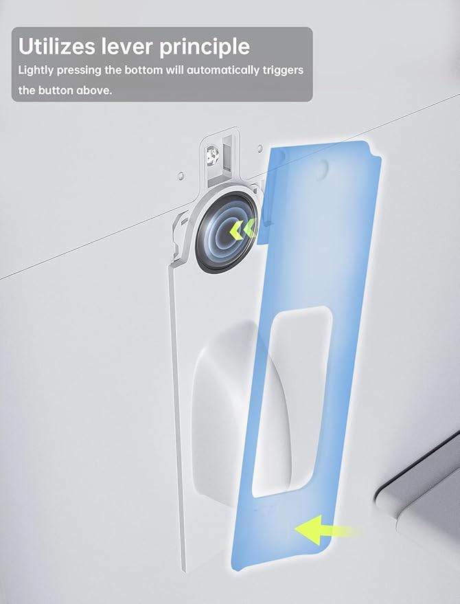 Upgraded Water Dispenser Lever, Universal Fridge Water Dispenser Attachment Inside Lever for Refrigerator Interior Fridge Water Button Pusher Adapter, One-Handed Operation (Screw-on)