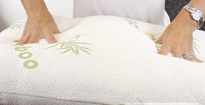 Golden Linens Full Body Pillow Hotel Quality Shredded Memory Foam with Removable Cover with Zipper - with Cool-Flow - 16" X 48" Body Pillow