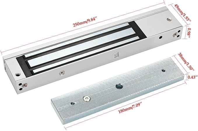 Door Access Control System RFID Keypad 600lb Electric Magnetic Door Lock Kit with Exit Button Doorbell Chime Remote Control